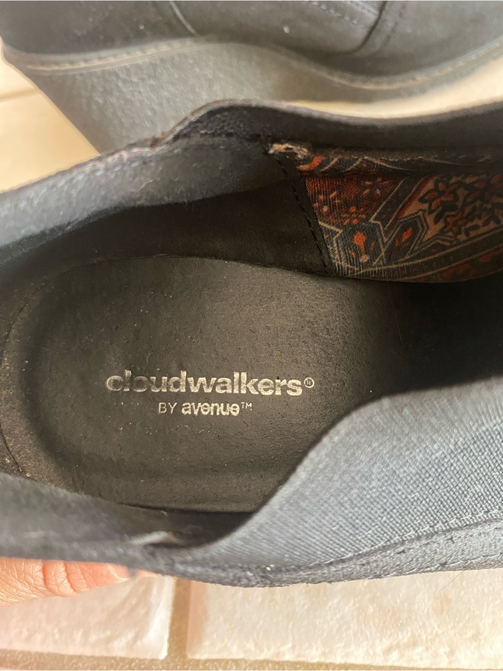 Avenue Black Wedge Ankle Shoes - Picture 4 of 6